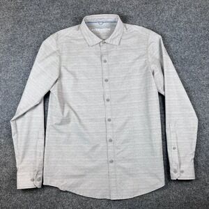 Kuhl Breeze Shirt Mens S Gray Button Up Hiking Wicking Lightweight Long Sleeve